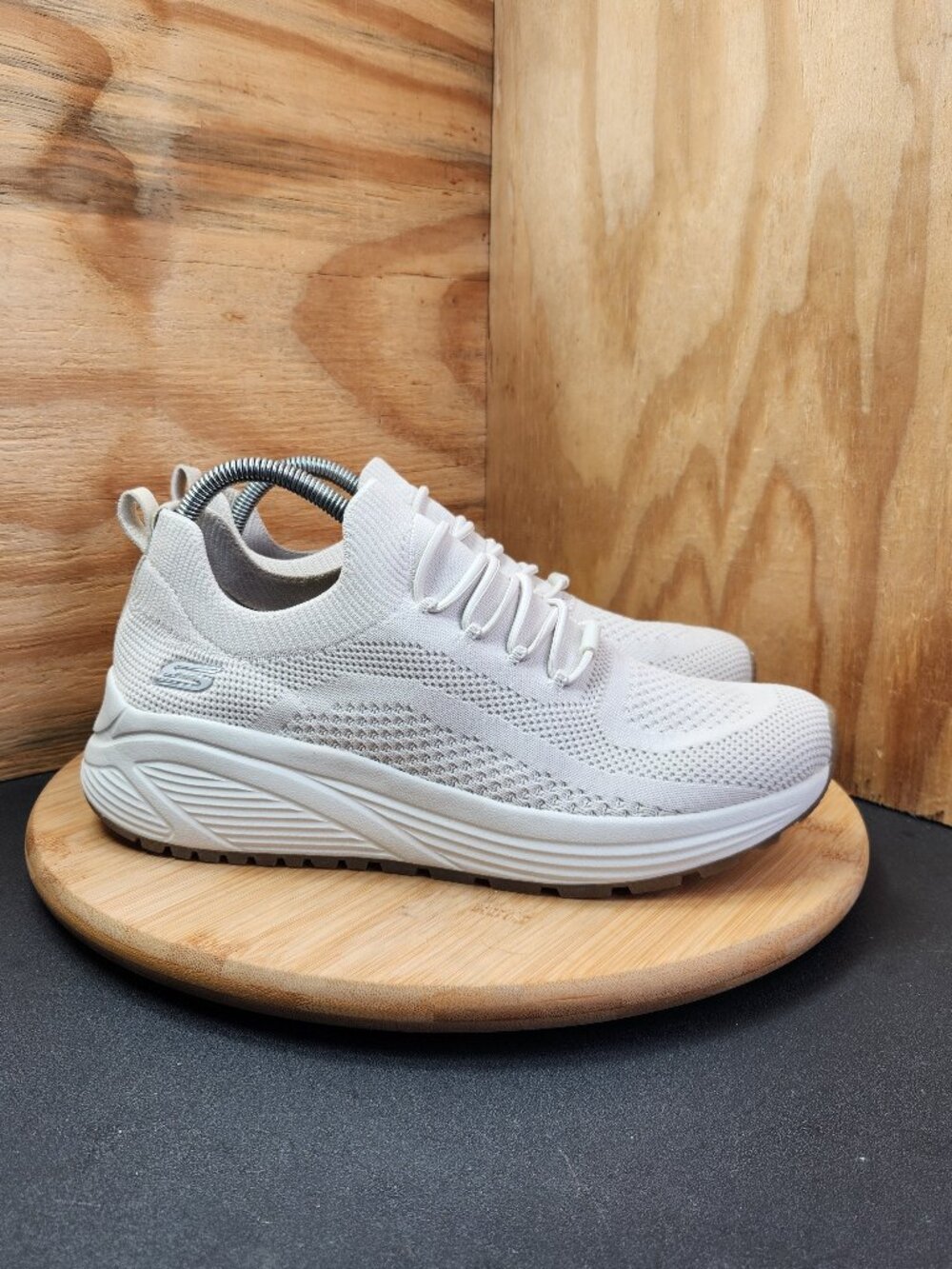 Skechers Bobs Sparrow 2.0 Womens White Mesh Shoes Sneakers Size 10